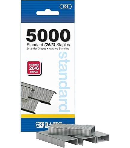 Amazon.com : Rapesco S11662Z3 Staples, 26/6 mm Galvanized [Box of